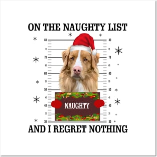 mugshot dog-On The Naughty List And I Regret Nothing Posters and Art